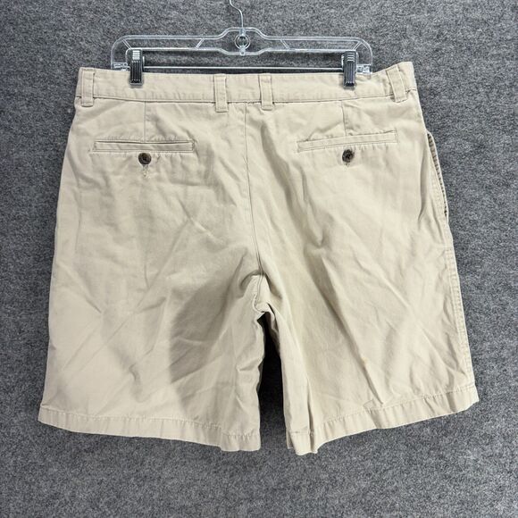 Club Room Shorts Men 34 Beige Mid Rise Bermuda Flat Front Pockets Regular Fit - Picture 2 of 8